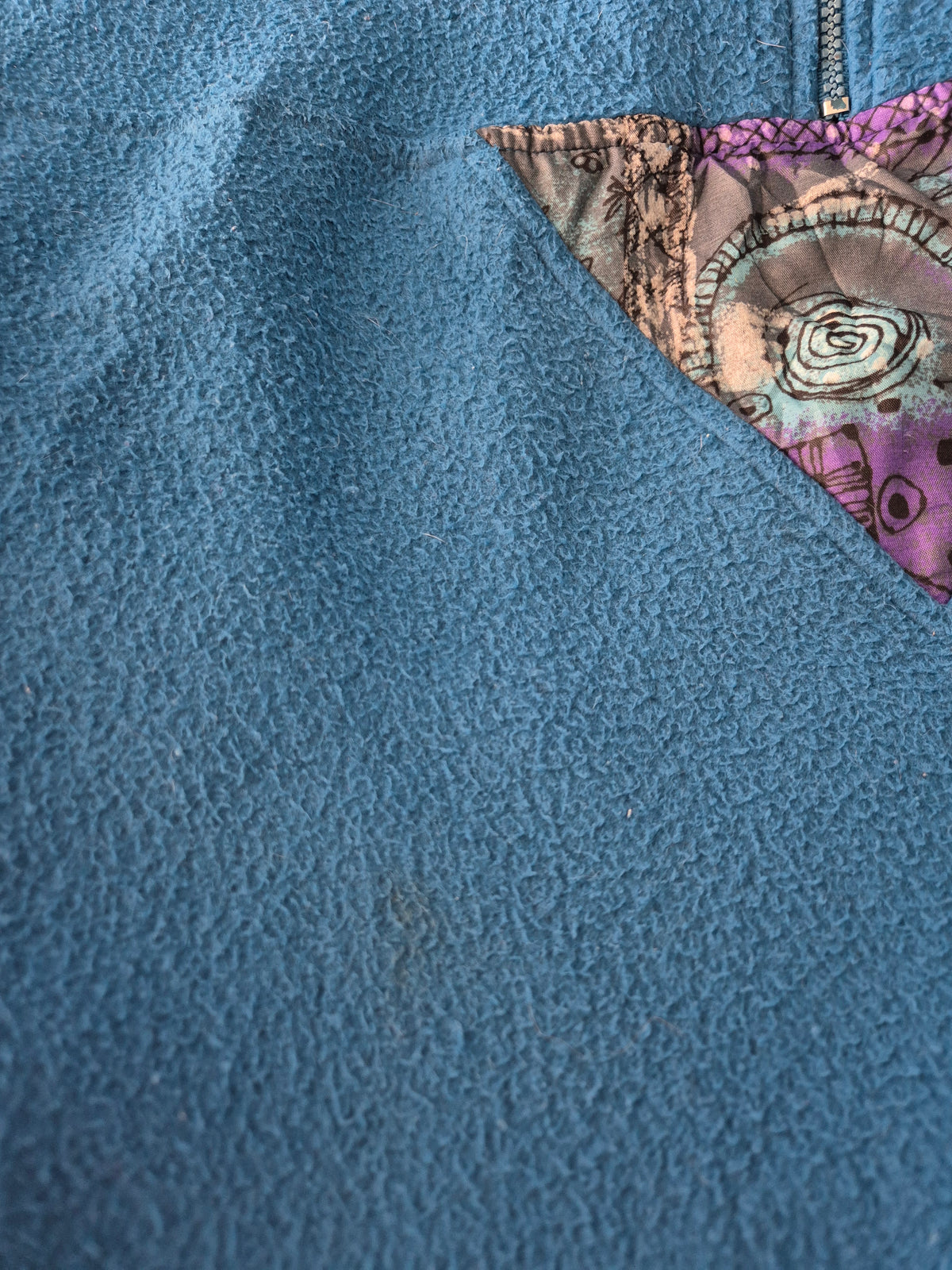 Crazy Fleece 90s Oversized Sweater Dames | Blauw | Maat L