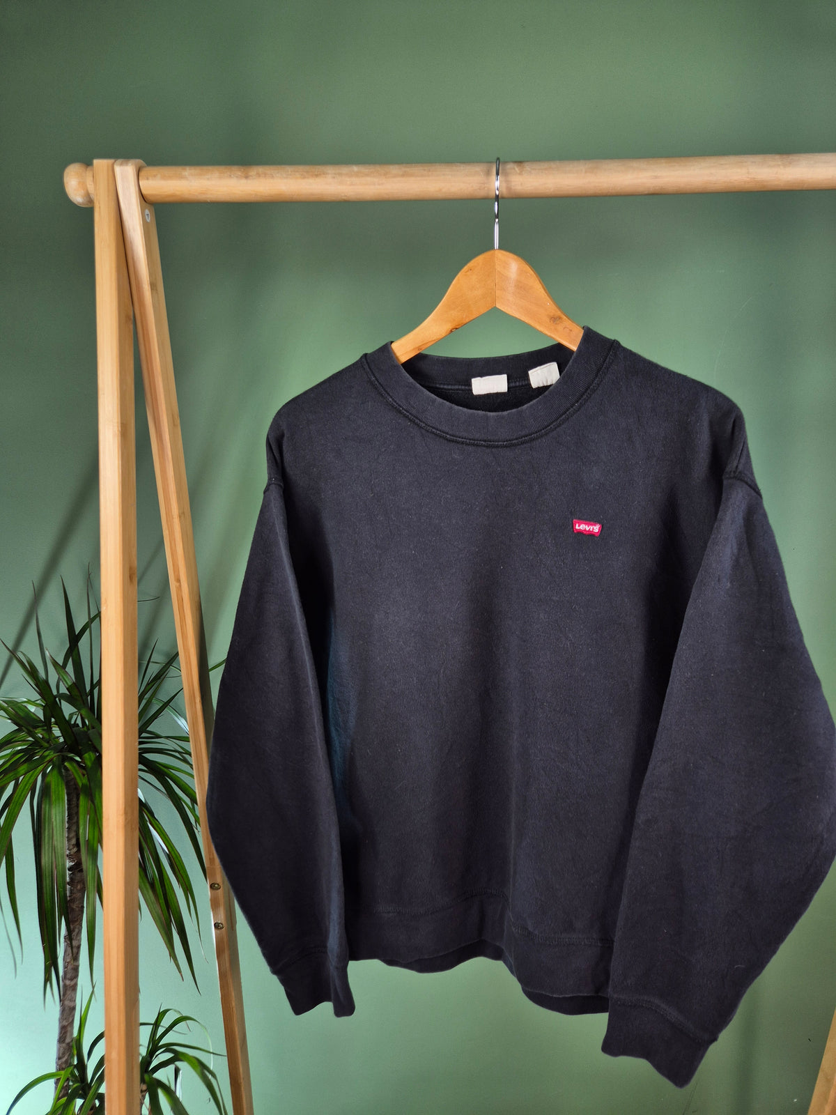 Levi's Chest Logo Sweater Dames | Zwart | Maat S