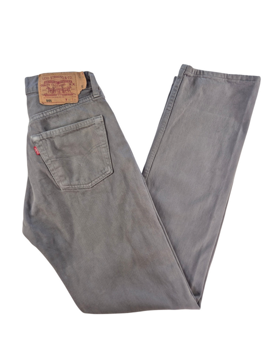 Levi's 501 Straight Jeans Heren | Grijs | Maat W30 L34