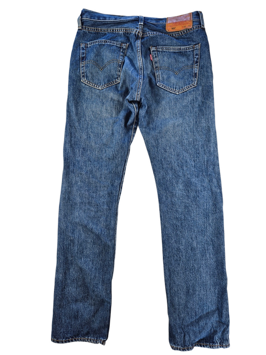 Levi's 501 Straight Jeans Heren | Blauw | Maat W30 L32