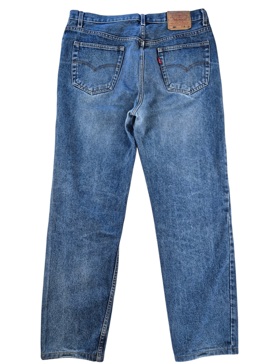 Levi's 501 Straight Jeans Heren | Blauw | Maat W35 L32