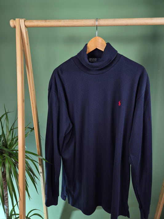 Ralph Lauren Chest Logo Col Sweatshirt Heren | Blauw | Maat XL