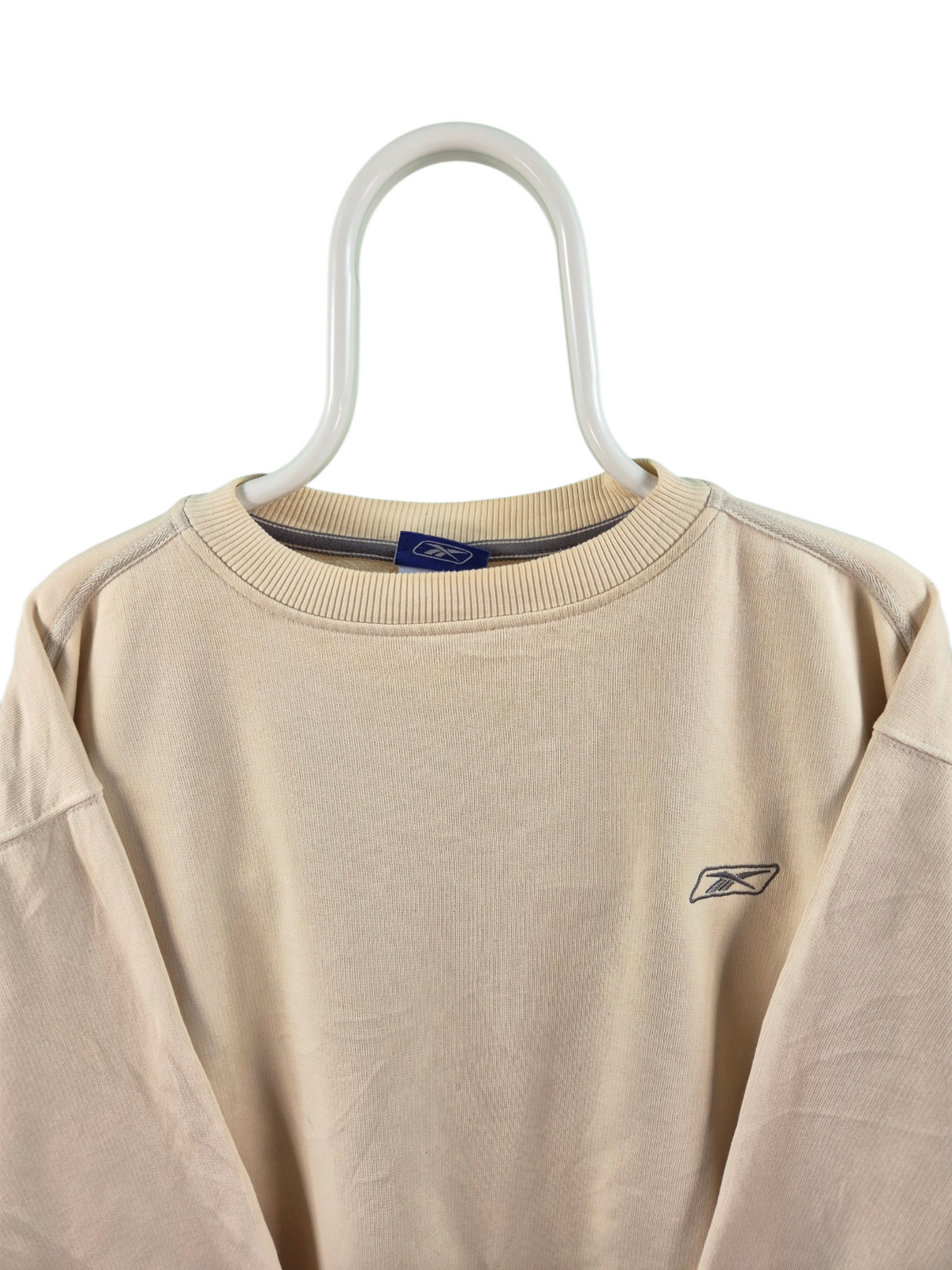 Reebok 90s Chest Logo Sweater Heren | Beige | Maat L