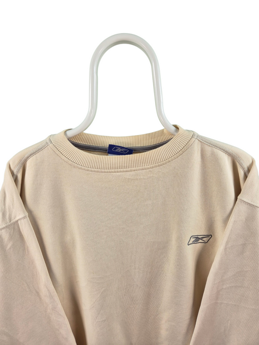 Reebok 90s Chest Logo Sweater Heren | Beige | Maat L