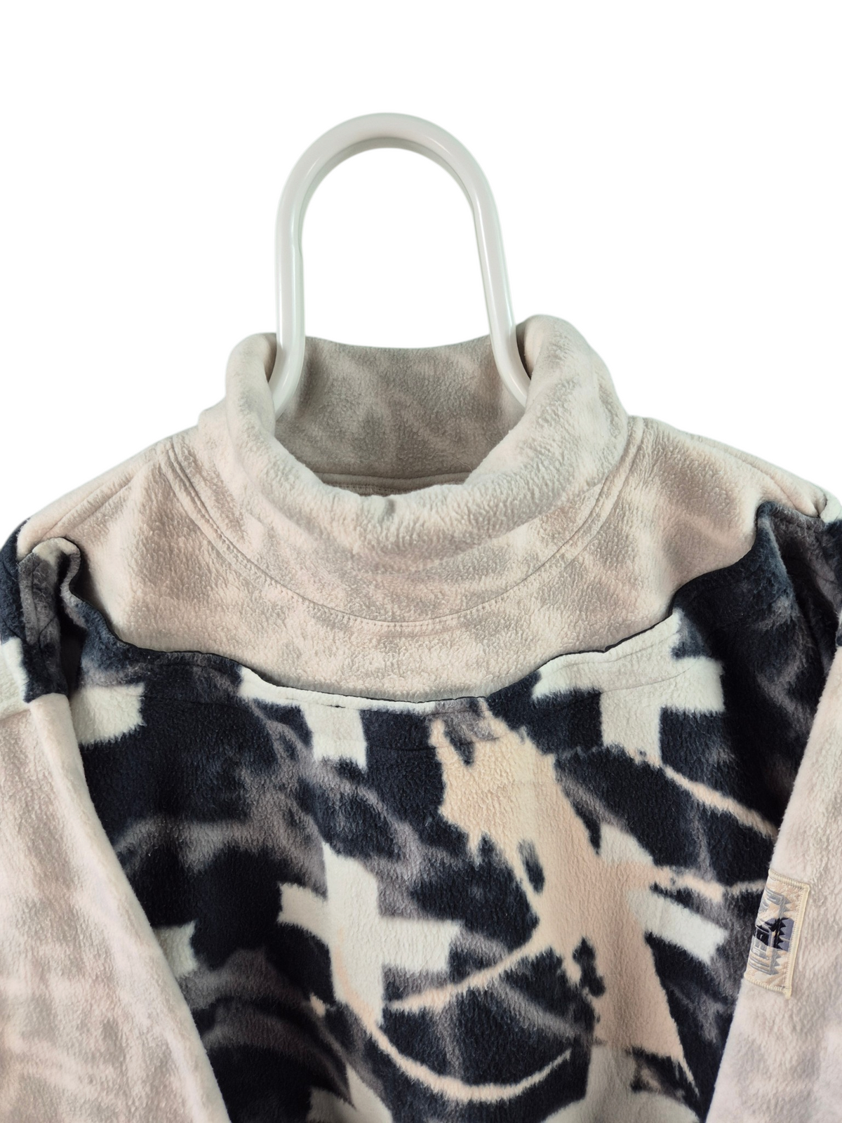 Crazy 90s Fleece Coltrui Dames | Creme | Maat M