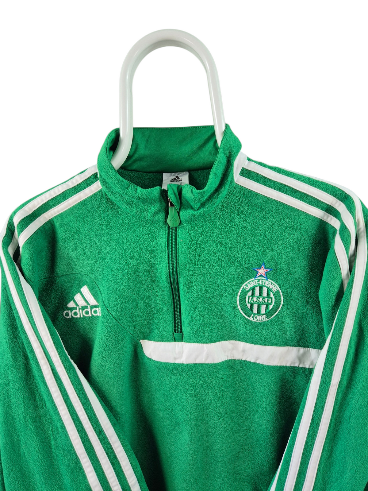 Adidas 3-Stripes Fleece Sweater Heren | Groen | Maat M