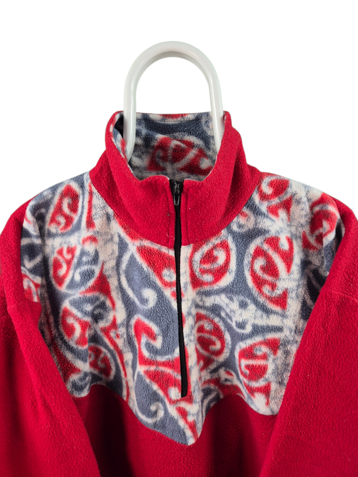 Crazy 90s Fleece Oversized Sweater Dames | Rood | Maat M