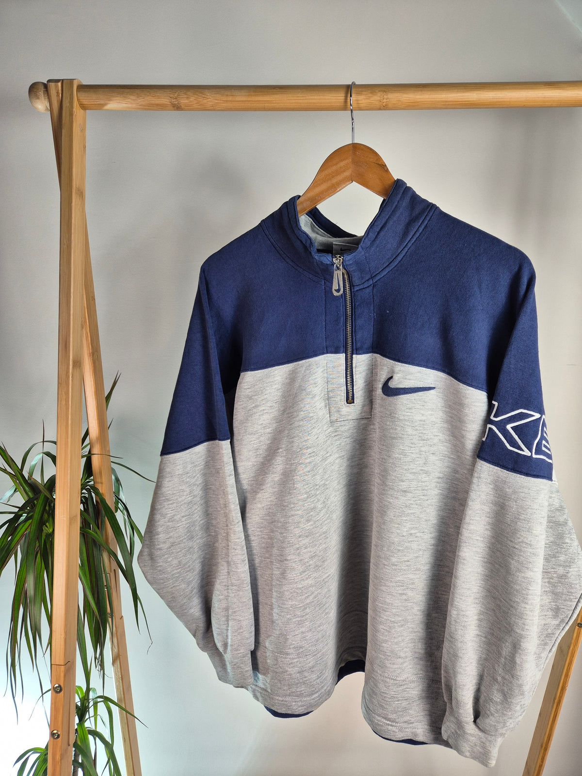 Nike 90s Quarter Zip Sweater Heren | Grijs | Maat M