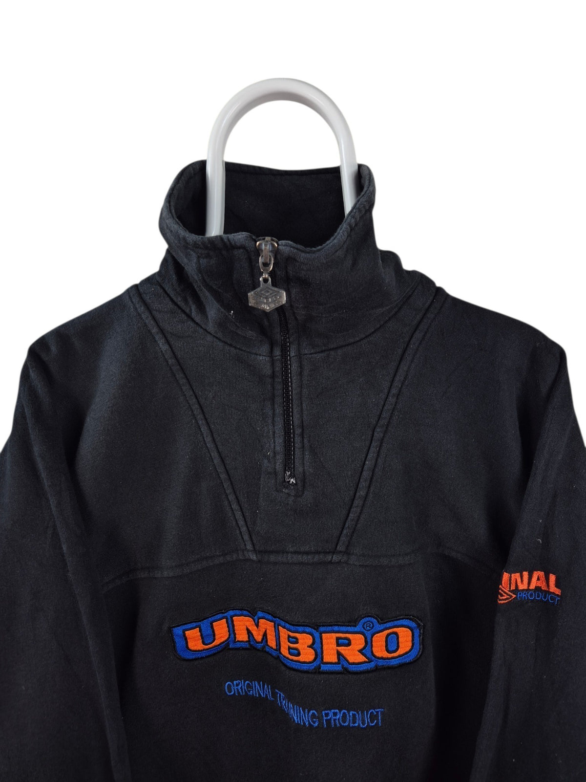 Umbro 90s Quarter Zip Sweater Heren | Zwart | Maat XL