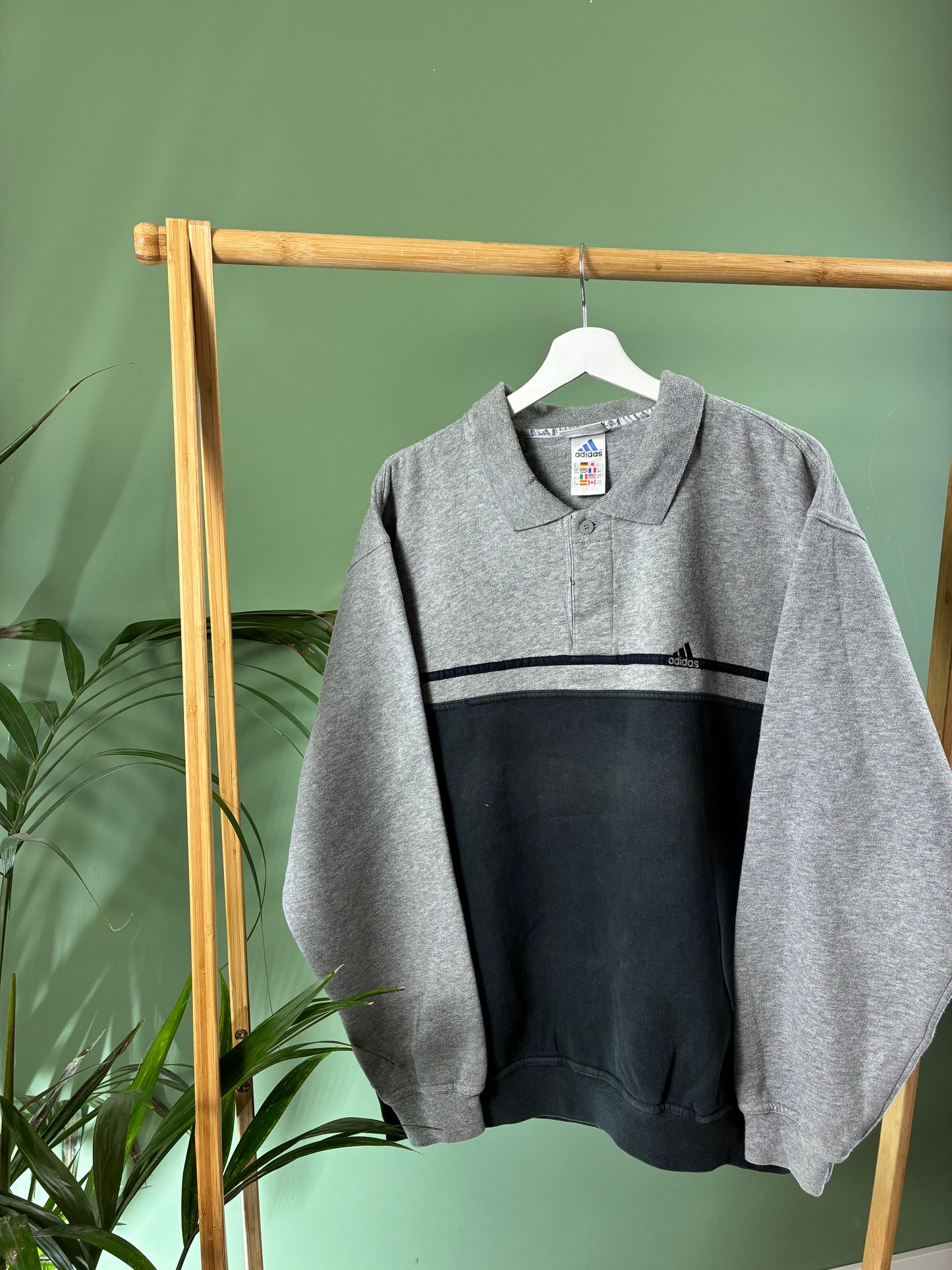 Adidas 90s polo sweater maat M