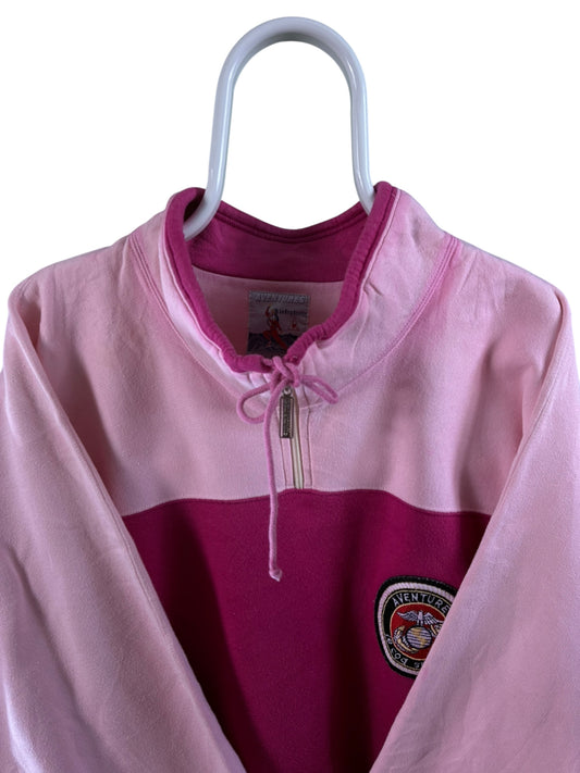 LE coq sportif 90s quarter zip sweater maat L