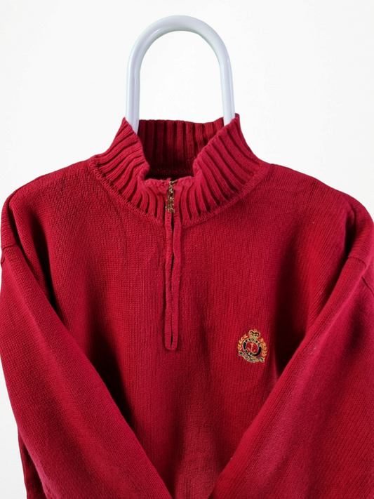Ralph Lauren Quarter Zip Trui Heren | Rood | Maat L