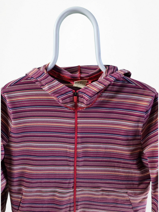 Adidas 90s Half Sleeve Hoodie Met Rits Dames | Rood | Maat L