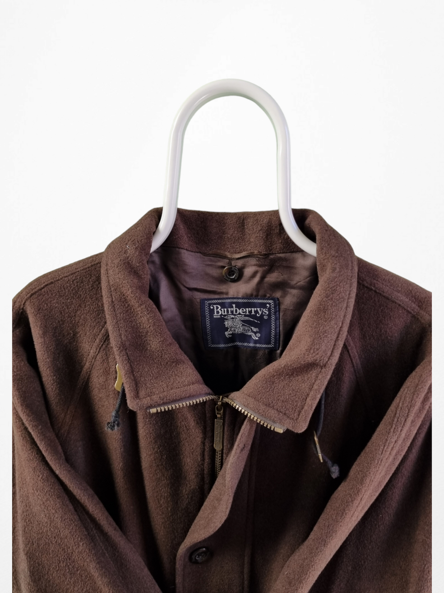 Burberry Wollen Jas Heren | Bruin | Maat M/L