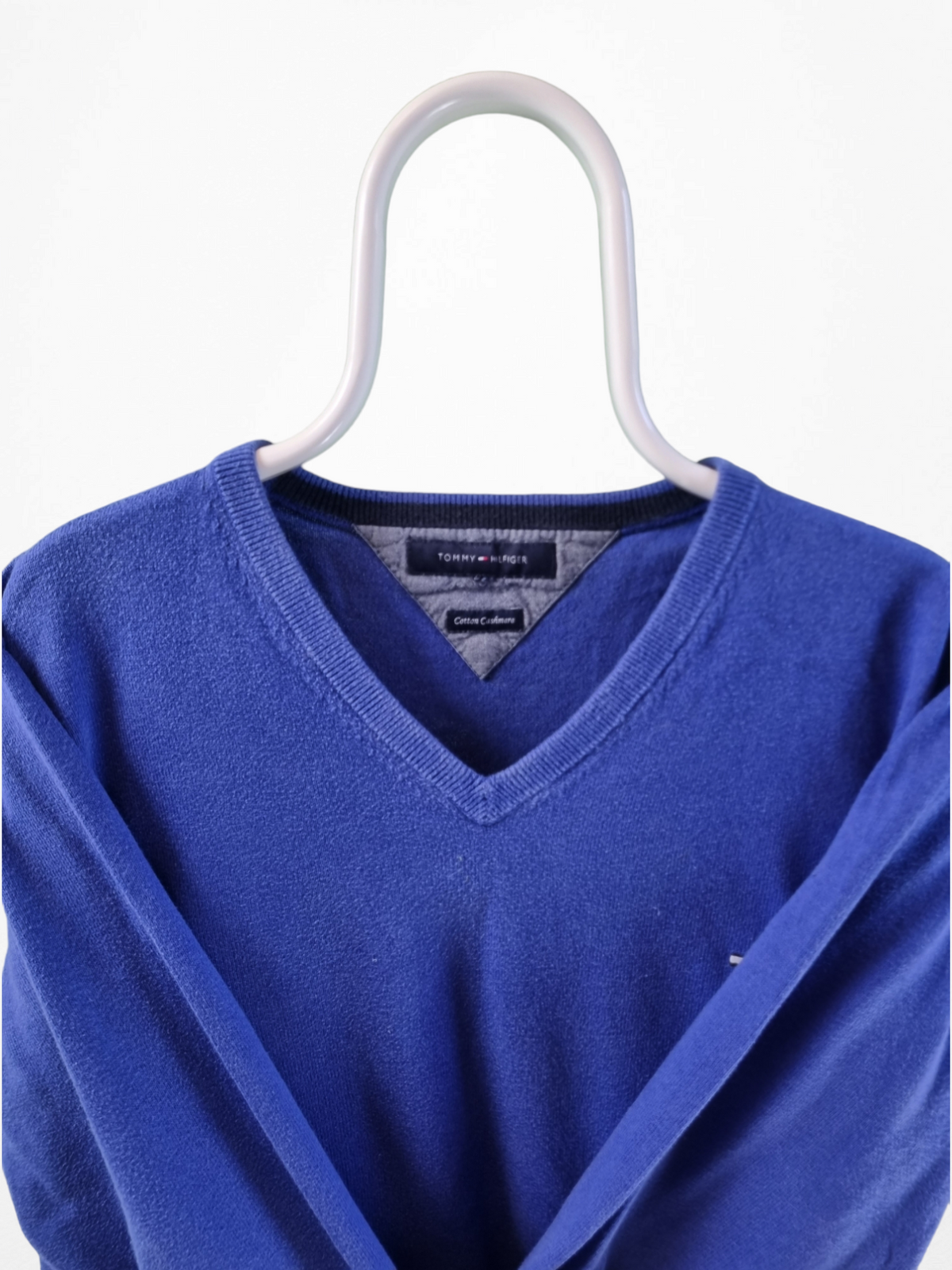 Tommy Hilfiger V-Neck Sweater Heren | Blauw | Maat M
