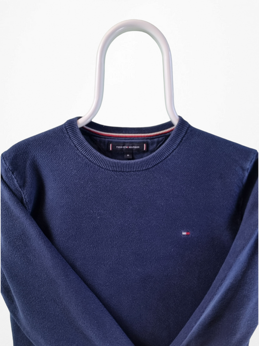 Tommy Hilfiger Chest Logo Sweater Heren | Blauw | Maat M