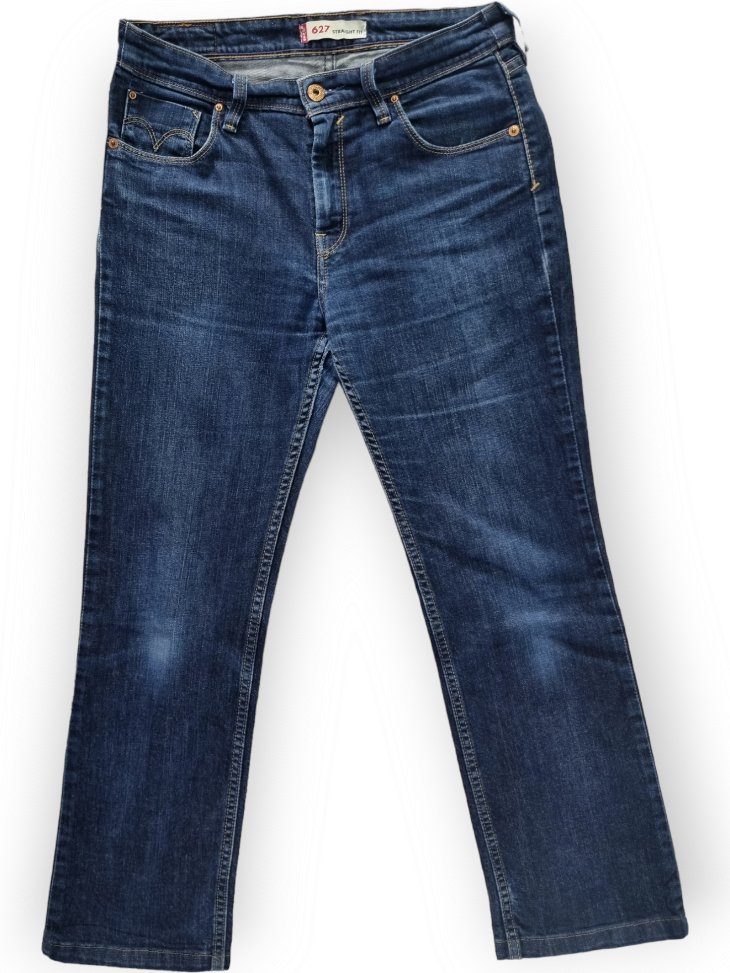 Levi's 627 Straight Jeans Dames | Blauw | Maat W30 L30