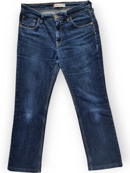 Levi's 627 Straight Jeans Dames | Blauw | Maat W30 L30