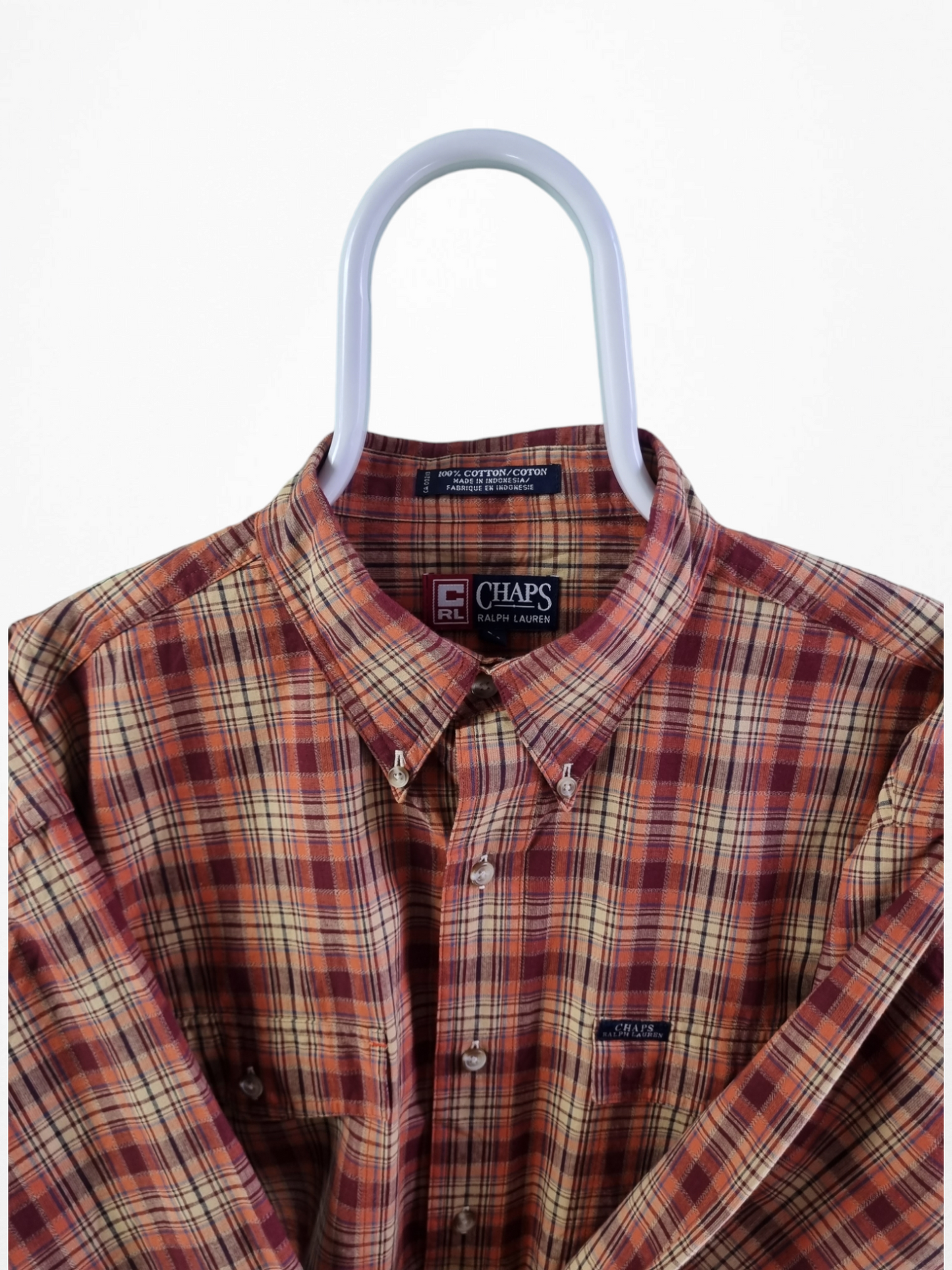Chaps/Ralph Lauren check shirt maat L