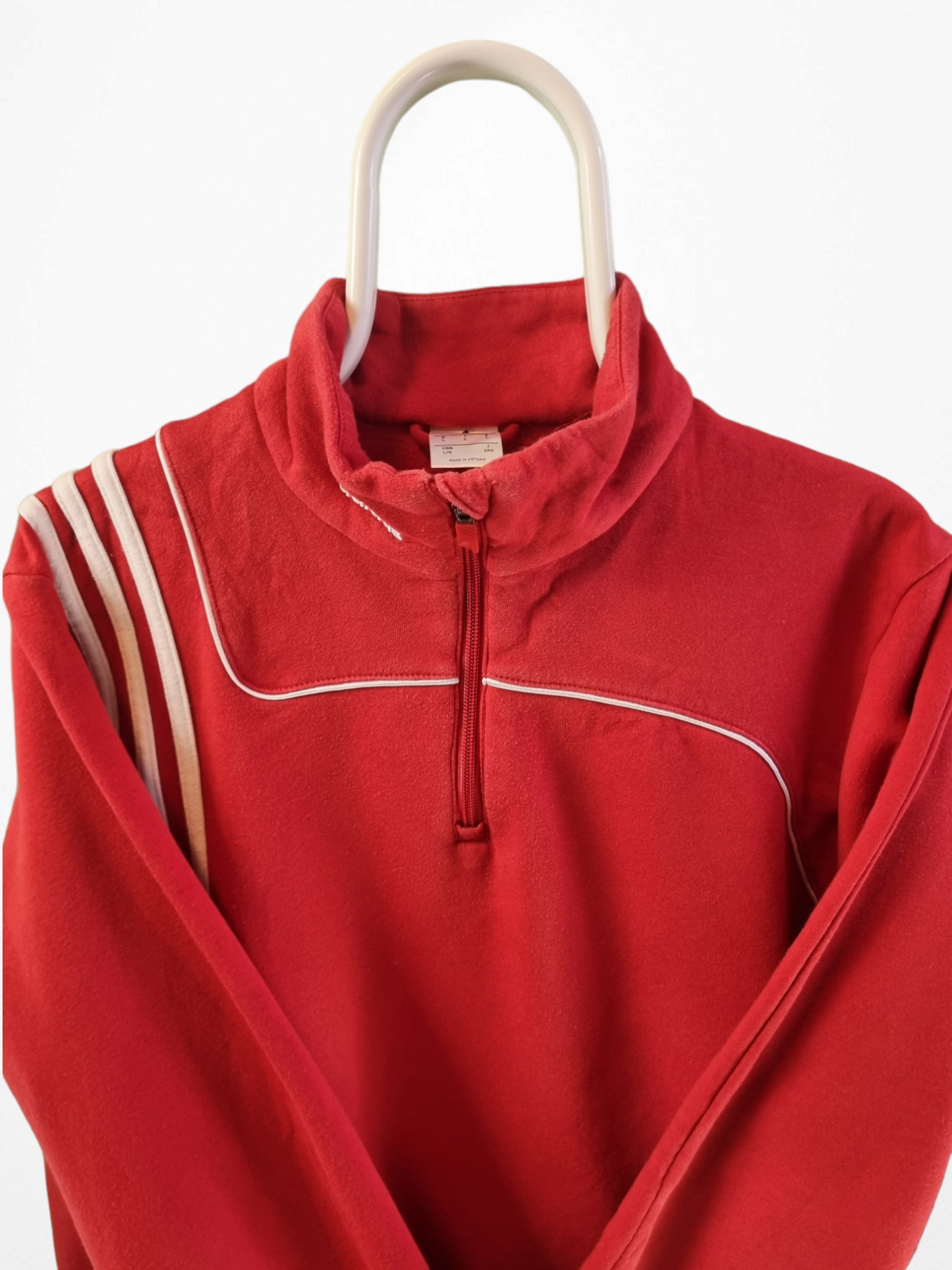 Adidas Quarter Zip Sweater Heren | Rood | Maat L