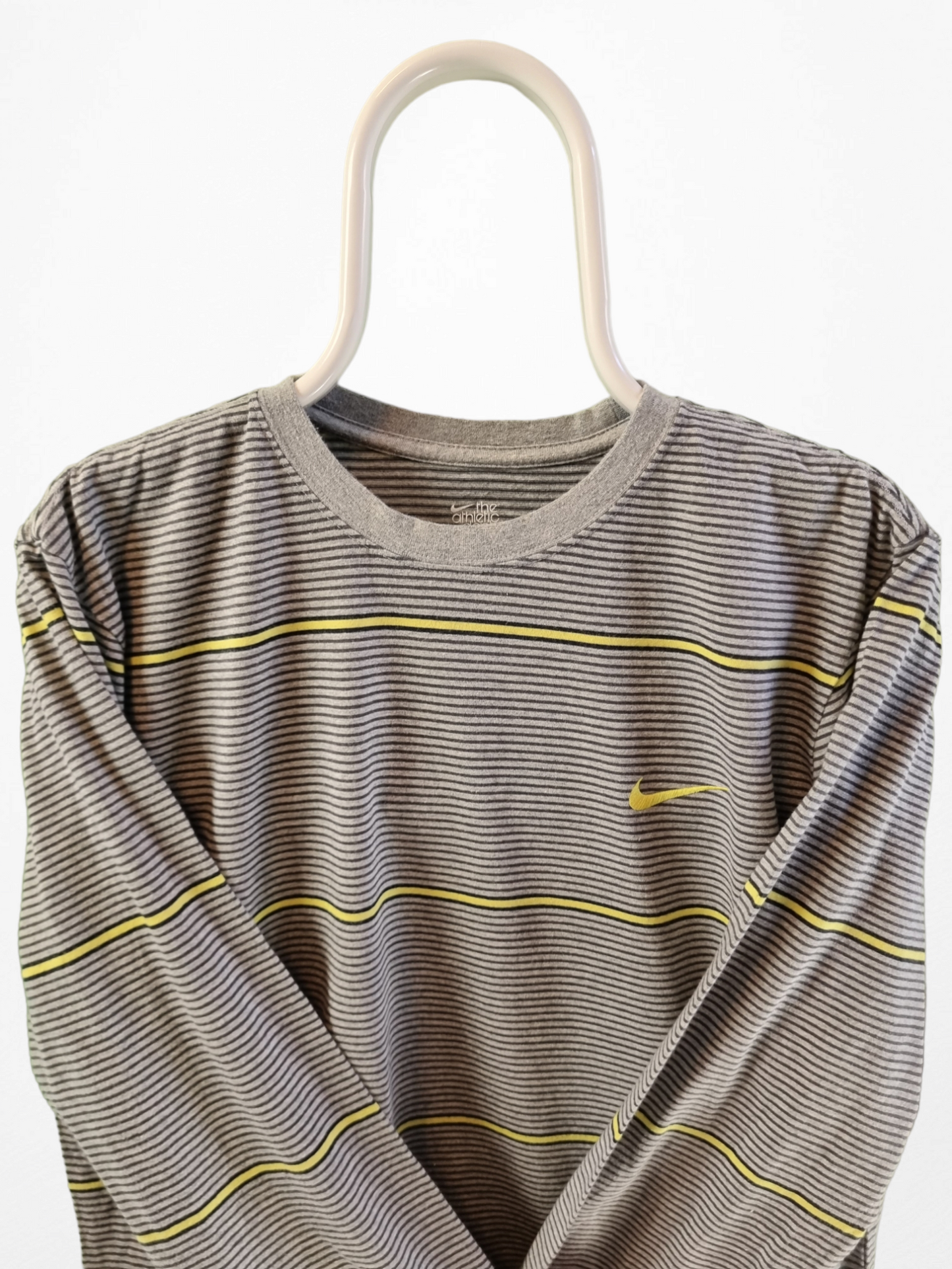 Nike Stripes Swoosh Sweater Heren | Grijs | Maat L