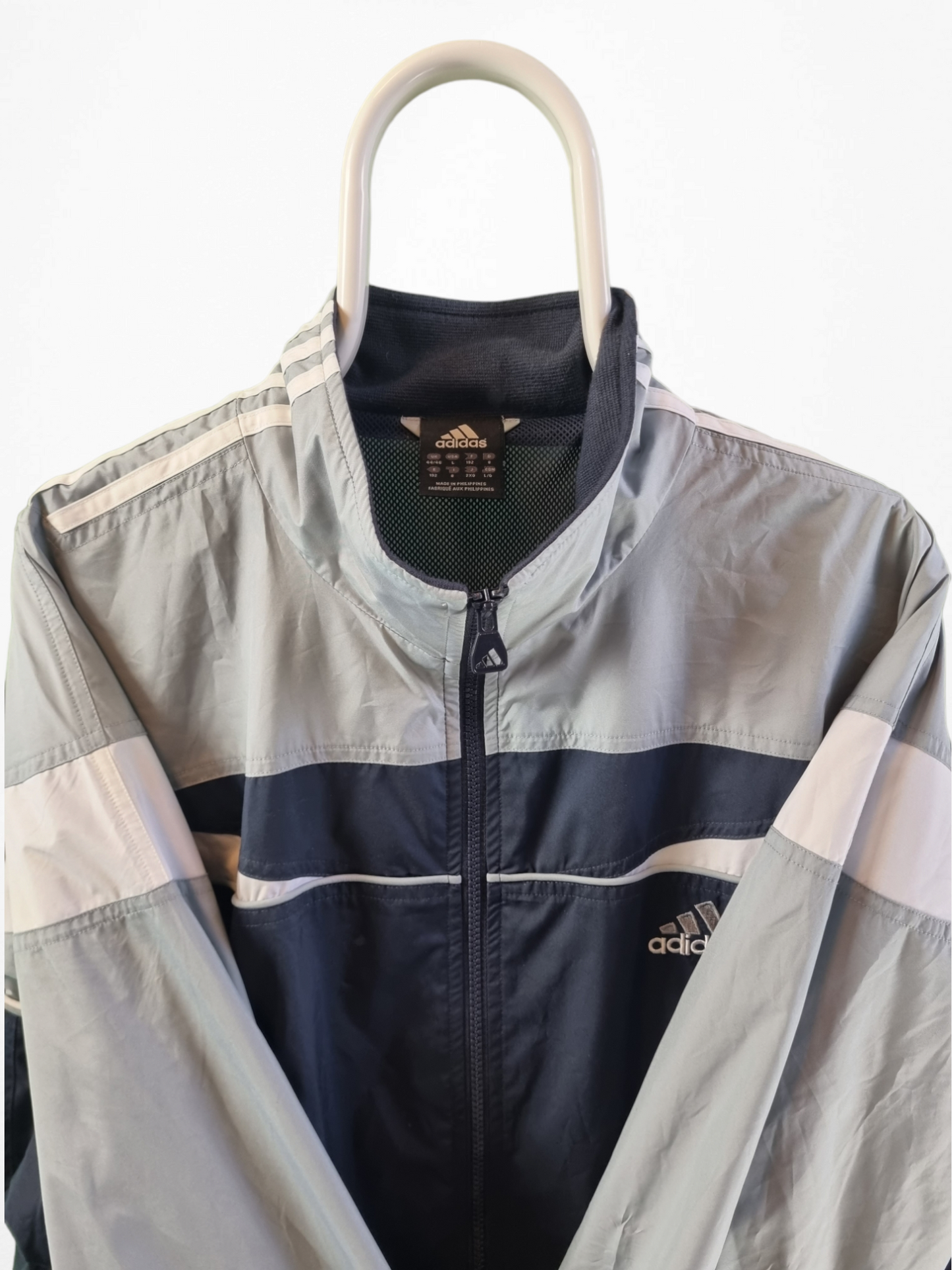 Adidas Shell Track Jacket Heren | Blauw | Maat L