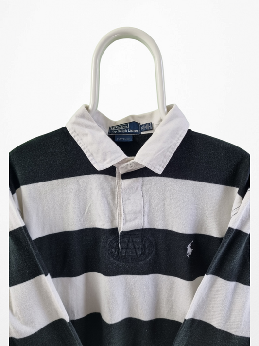Ralph Lauren striped long sleeve polo maat XL