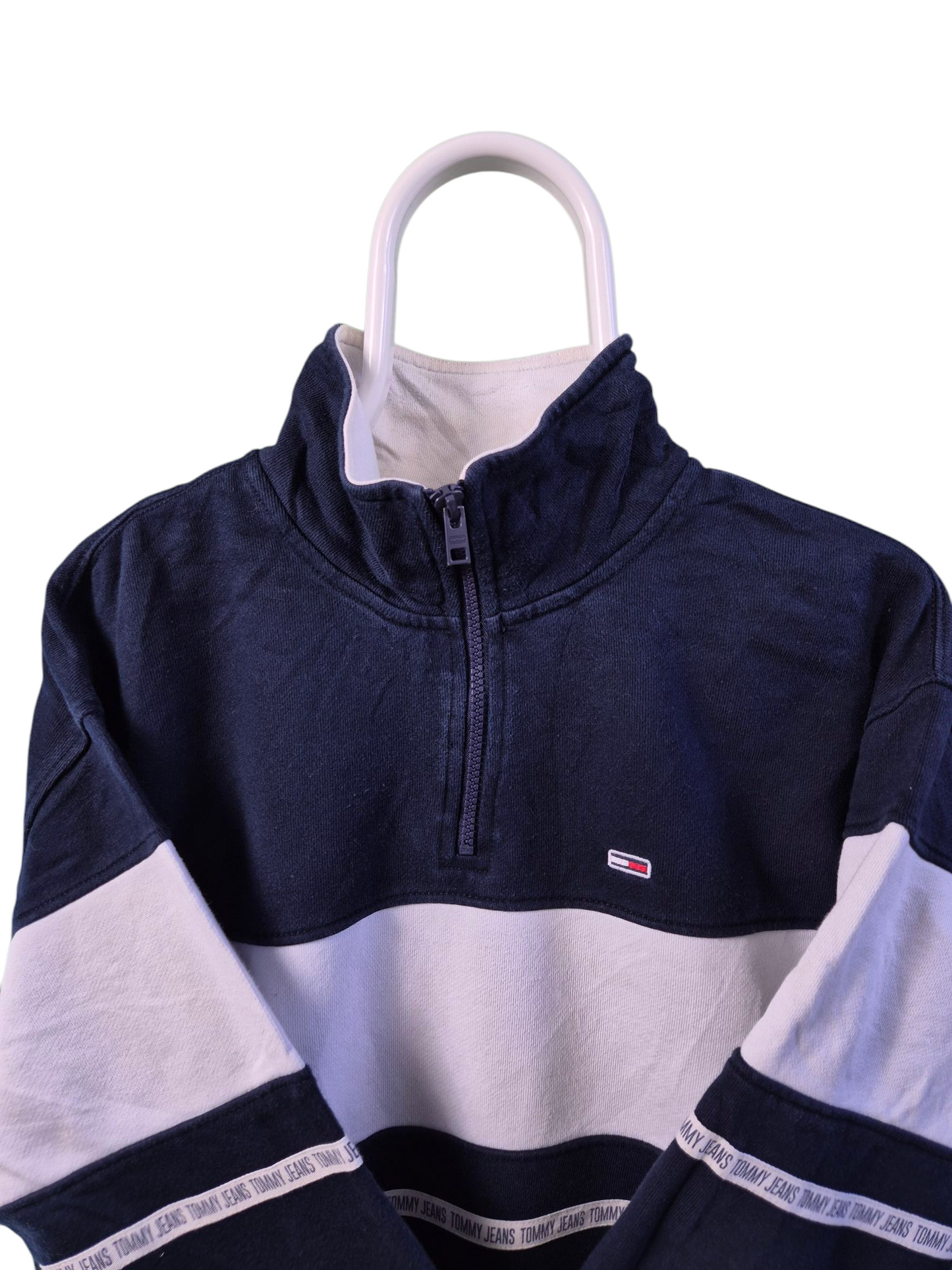 Tommy Hilfiger Quarter Zip Sweater Heren | Blauw | Maat S