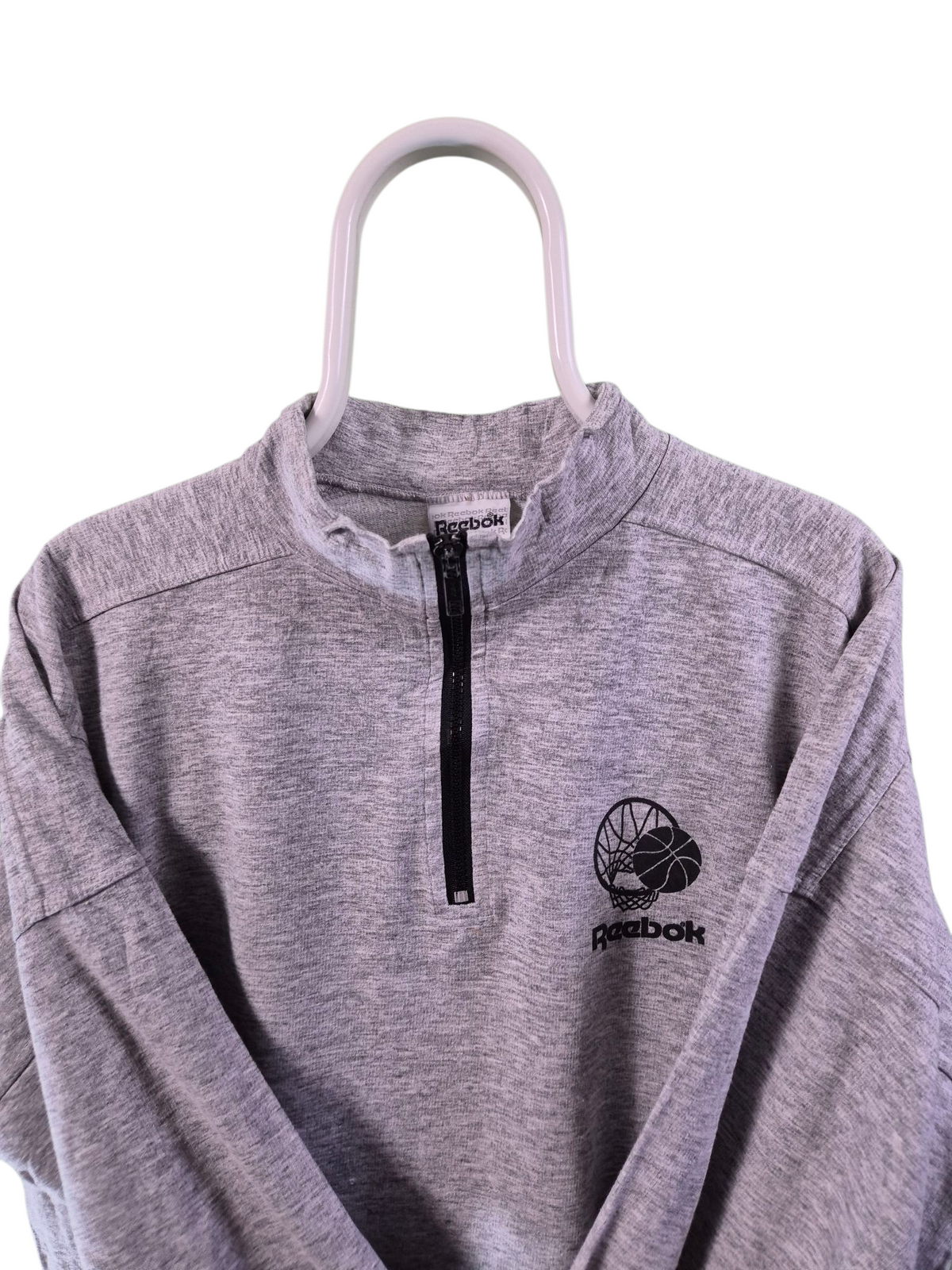 Reebok Quarter Zip Sweater Heren | Grijs | Maat M