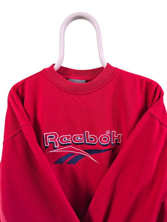 Reebok front logo sweater maat L