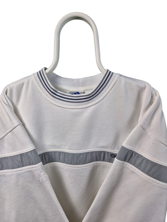 Adidas 90s back print logo sweater maat L