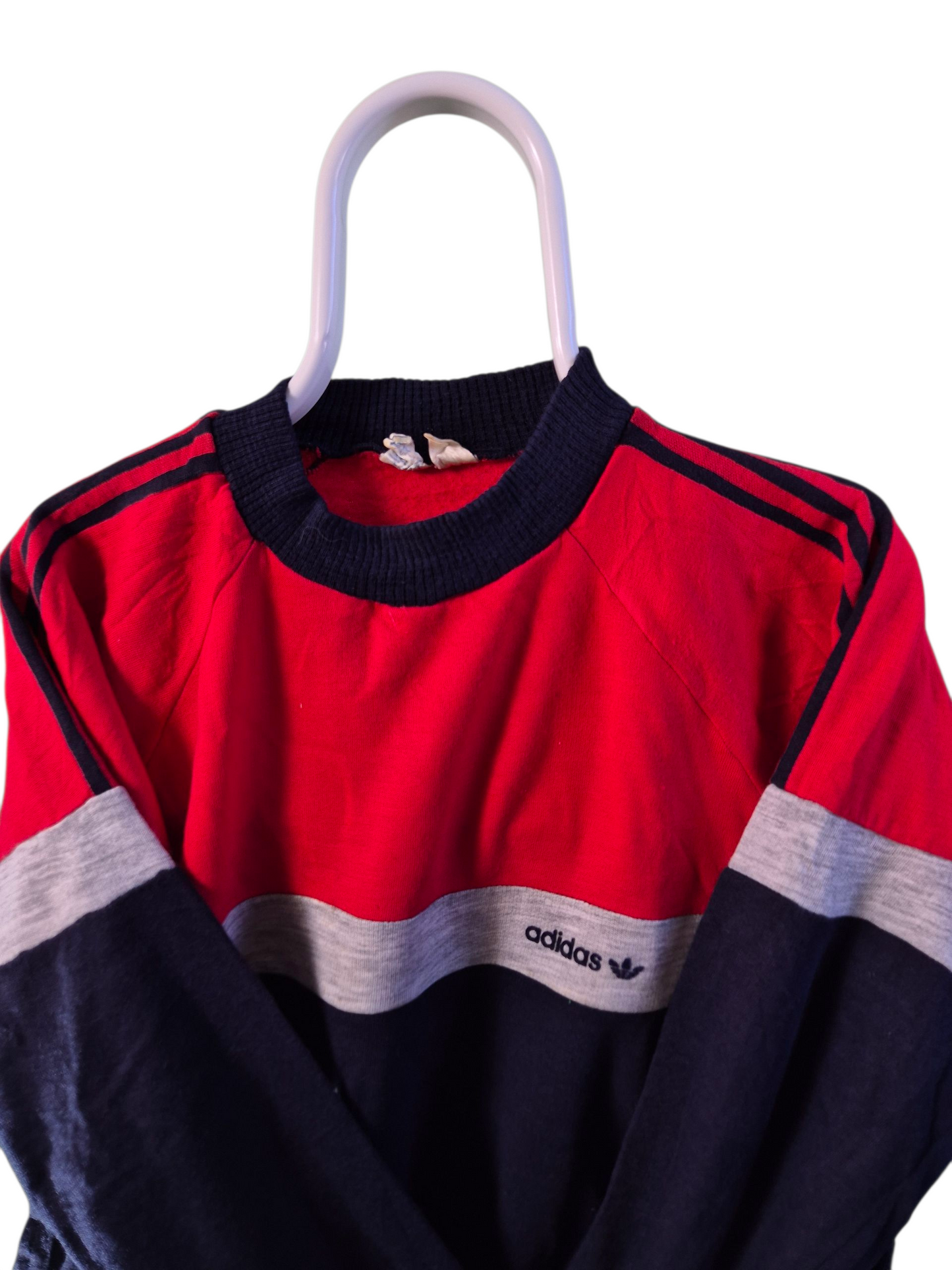 Adidas 80s colorblock sweater maat M