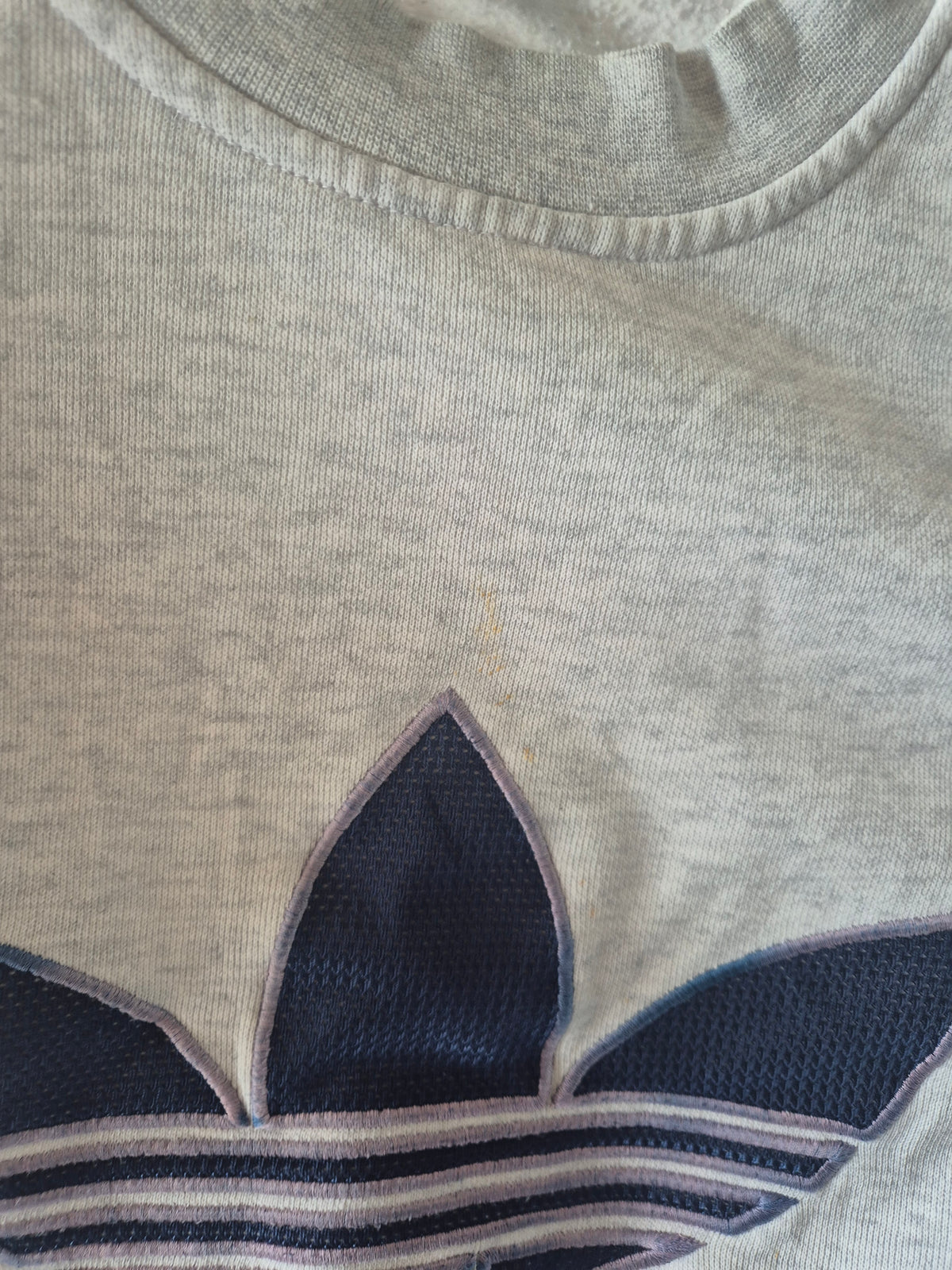 Adidas 80s Front Logo Sweater Heren | Grijs | Maat XL