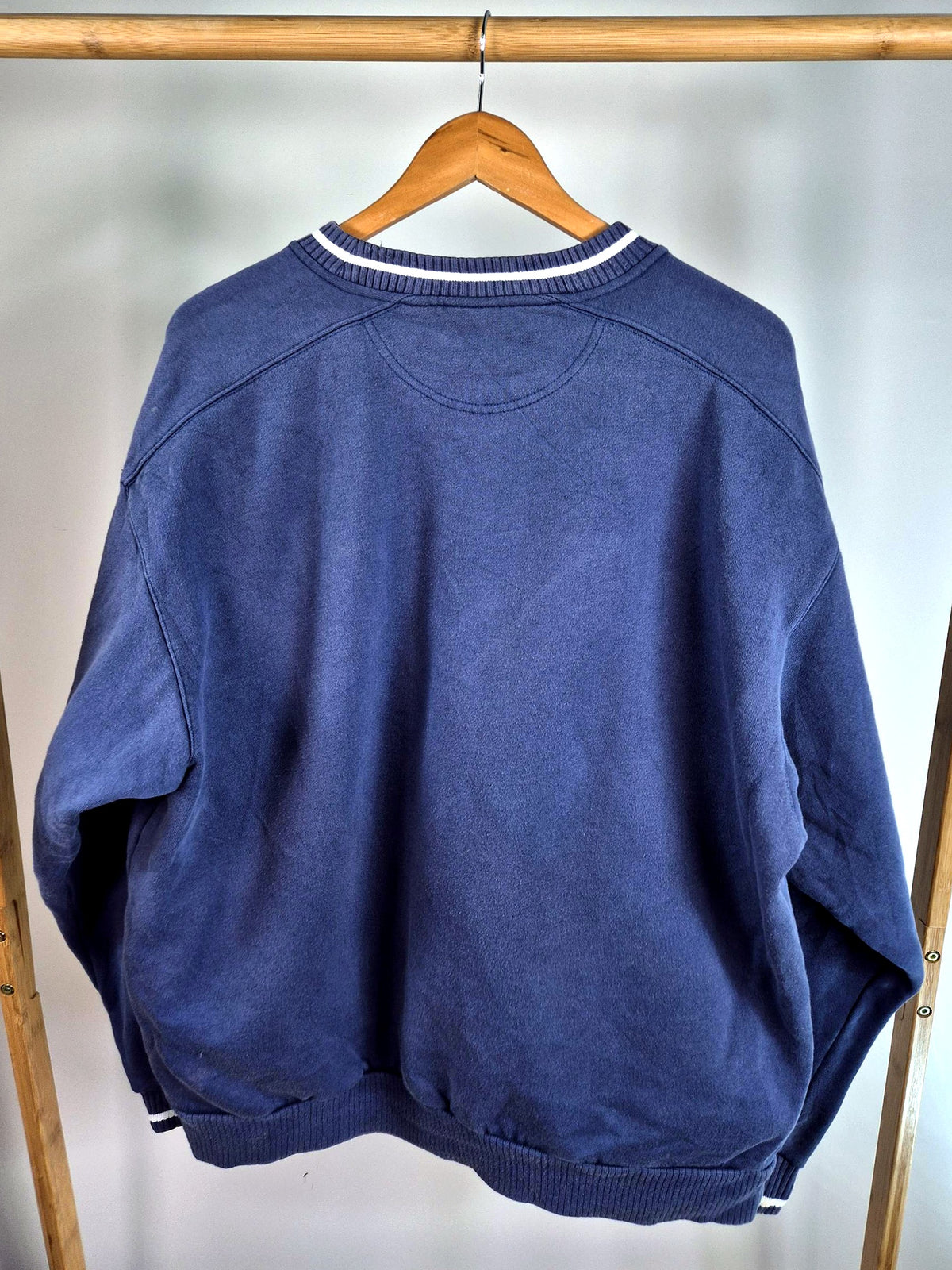 Nike 90s Spell Out Sweater Heren | Blauw | Maat L