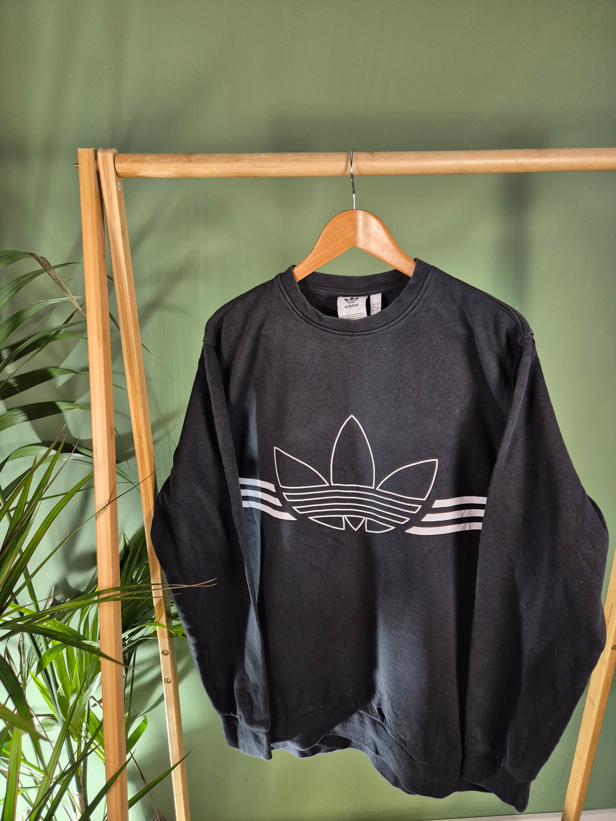 Adidas Sweater Heren | Zwart | Maat L