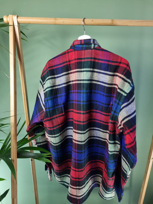 Vintage check shirt maat XL