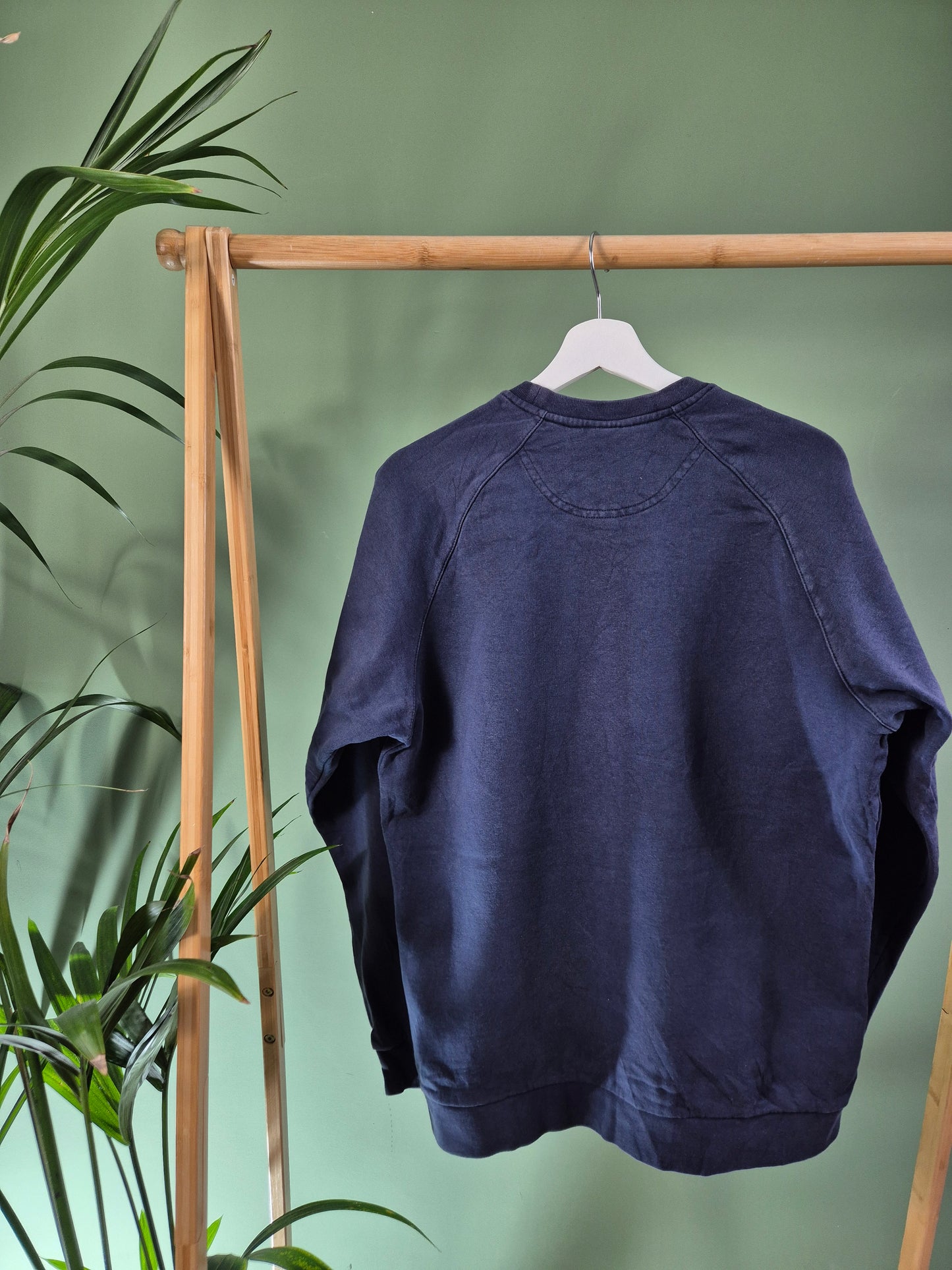 Adidas Chest Logo Sweater Heren | Blauw | Maat M