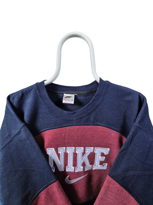 Nike 90s spell out rework sweater maat M