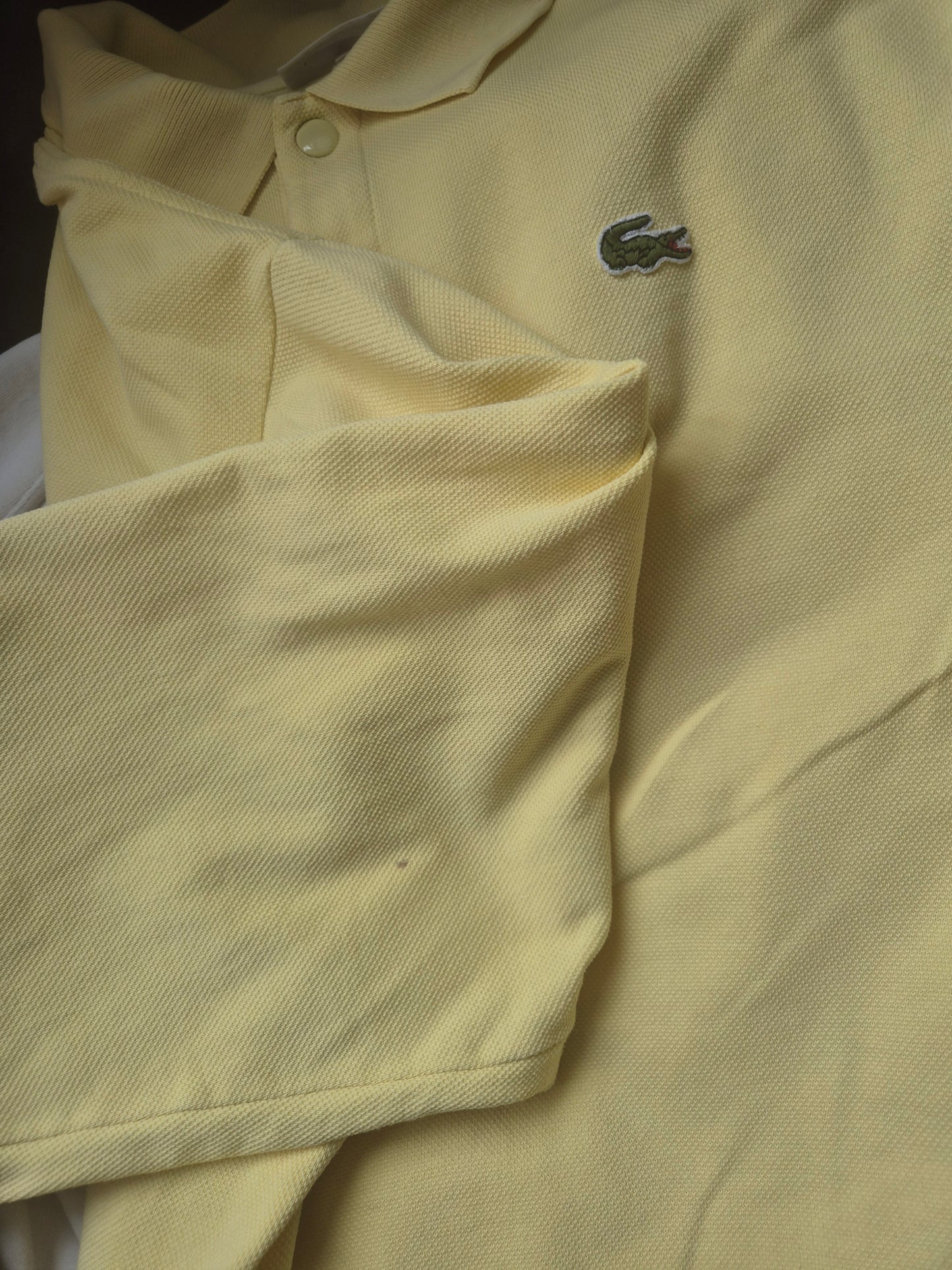 Lacoste Chest Logo Polo Dames | Geel | Maat M