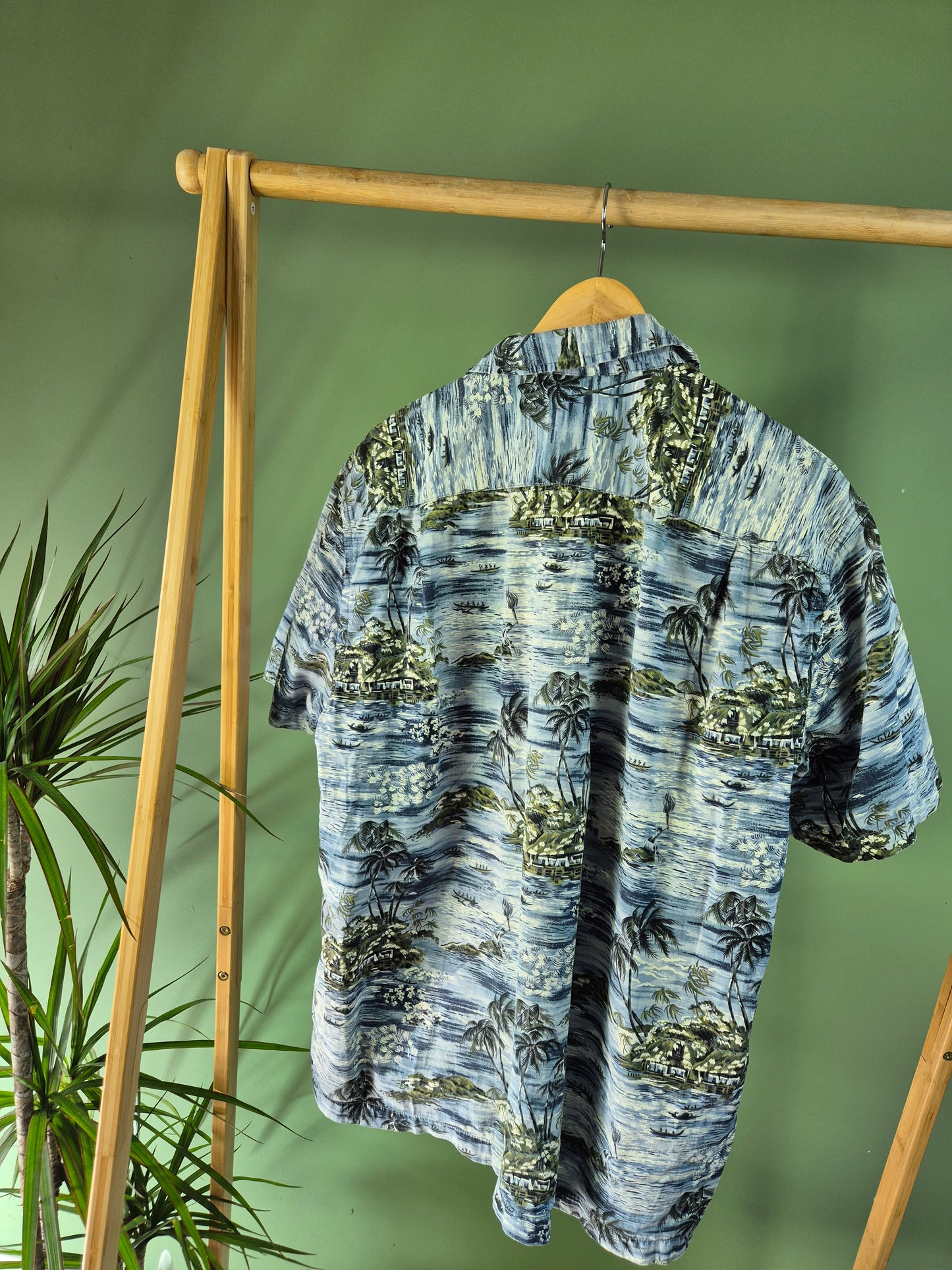 GAP Short Sleeve Shirt Heren | Blauw | M