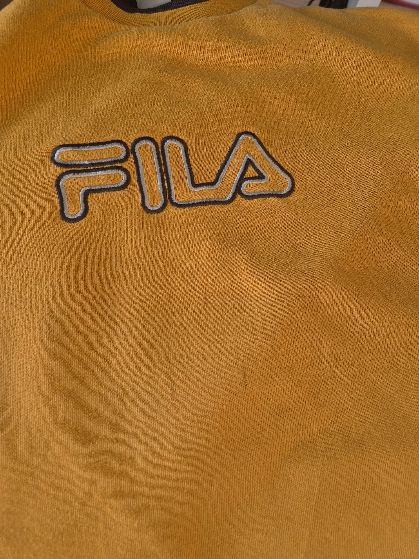 FILA 90s Sweater Heren | Geel | Maat M