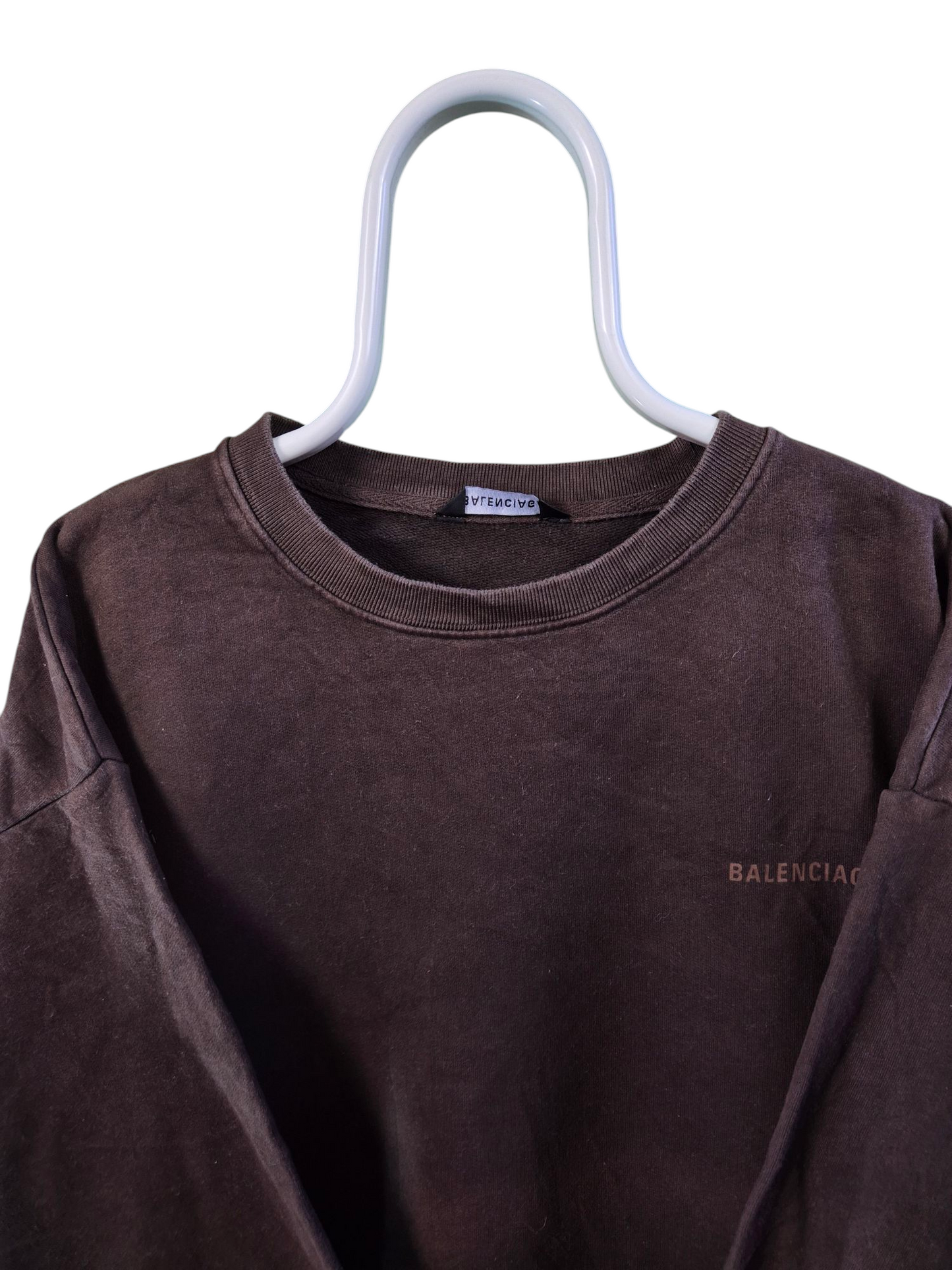 Balenciaga back text sweater maat XL