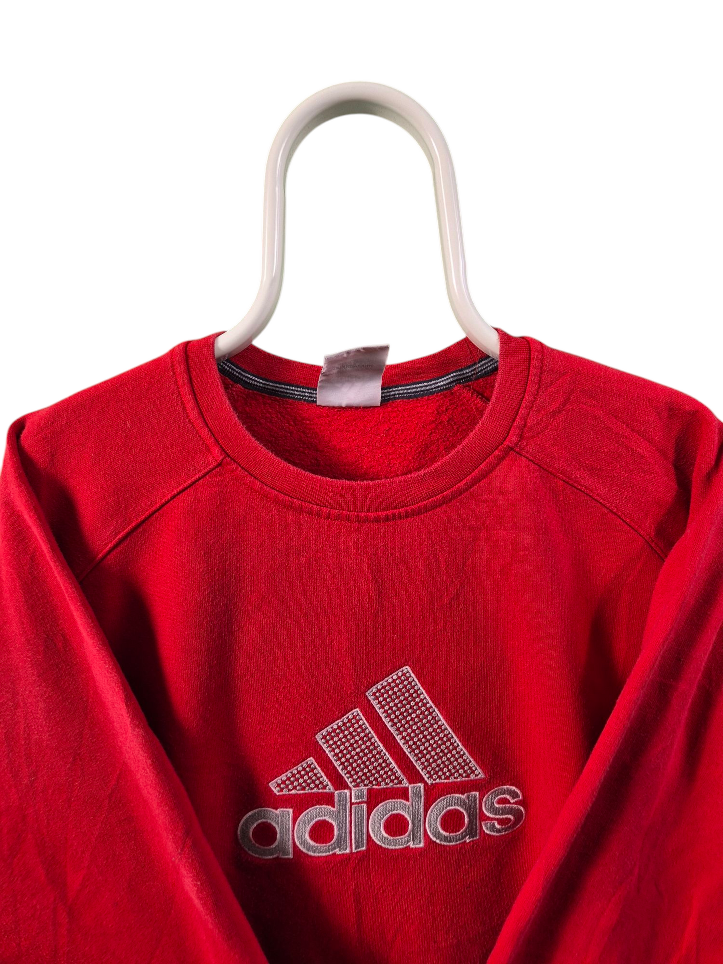 Adidas Front Logo Sweater Heren | Rood | Maat L