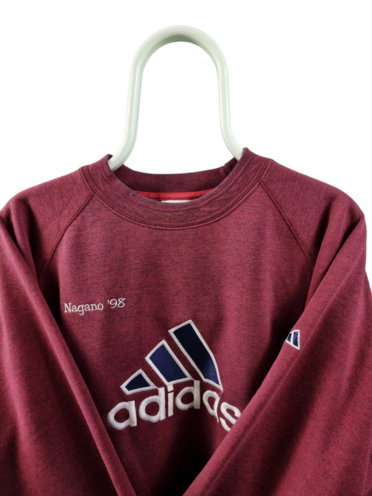 Adidas 80s embroidered logo sweater maat M