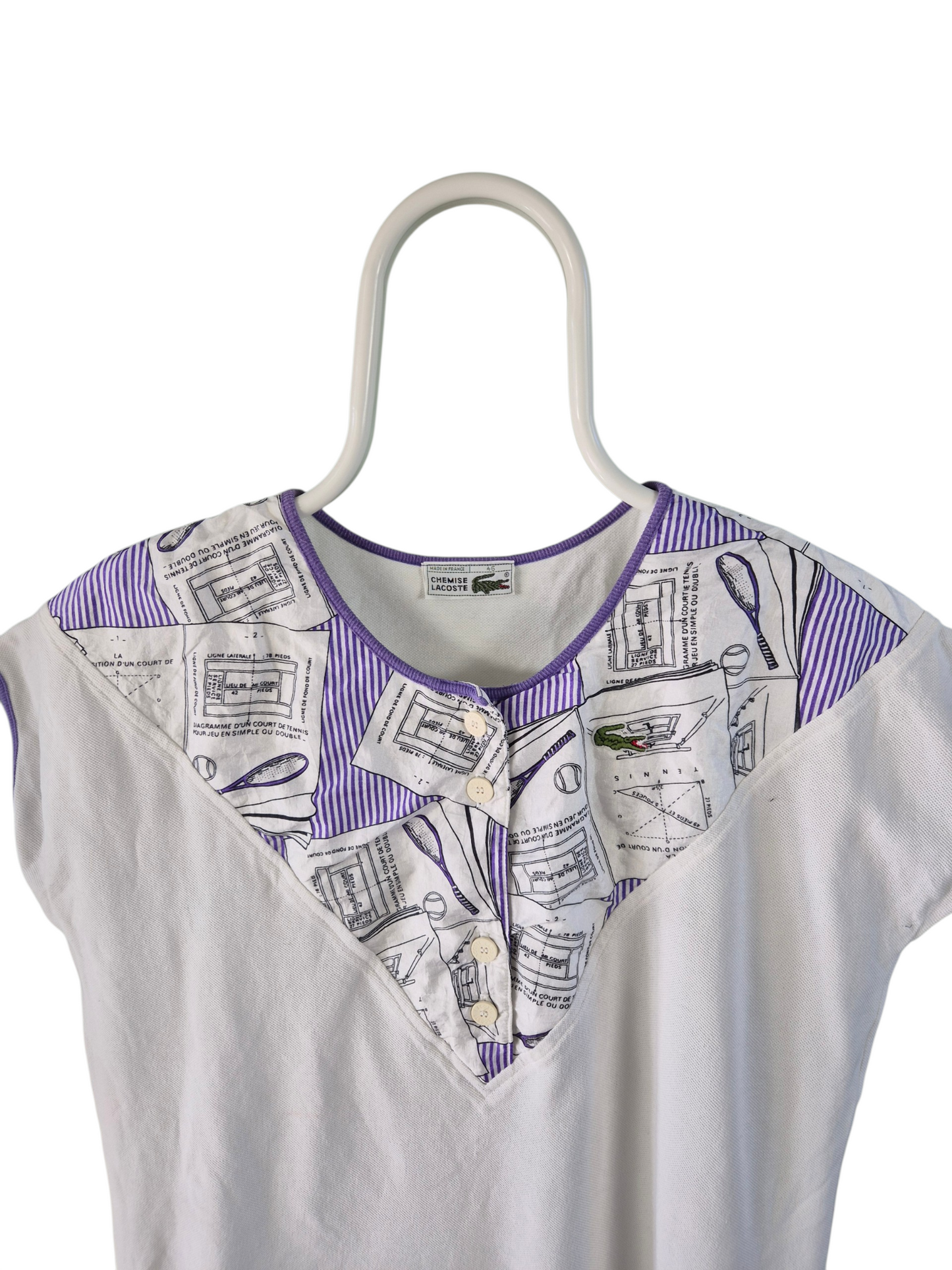 Lacoste Top Dames | Wit | S