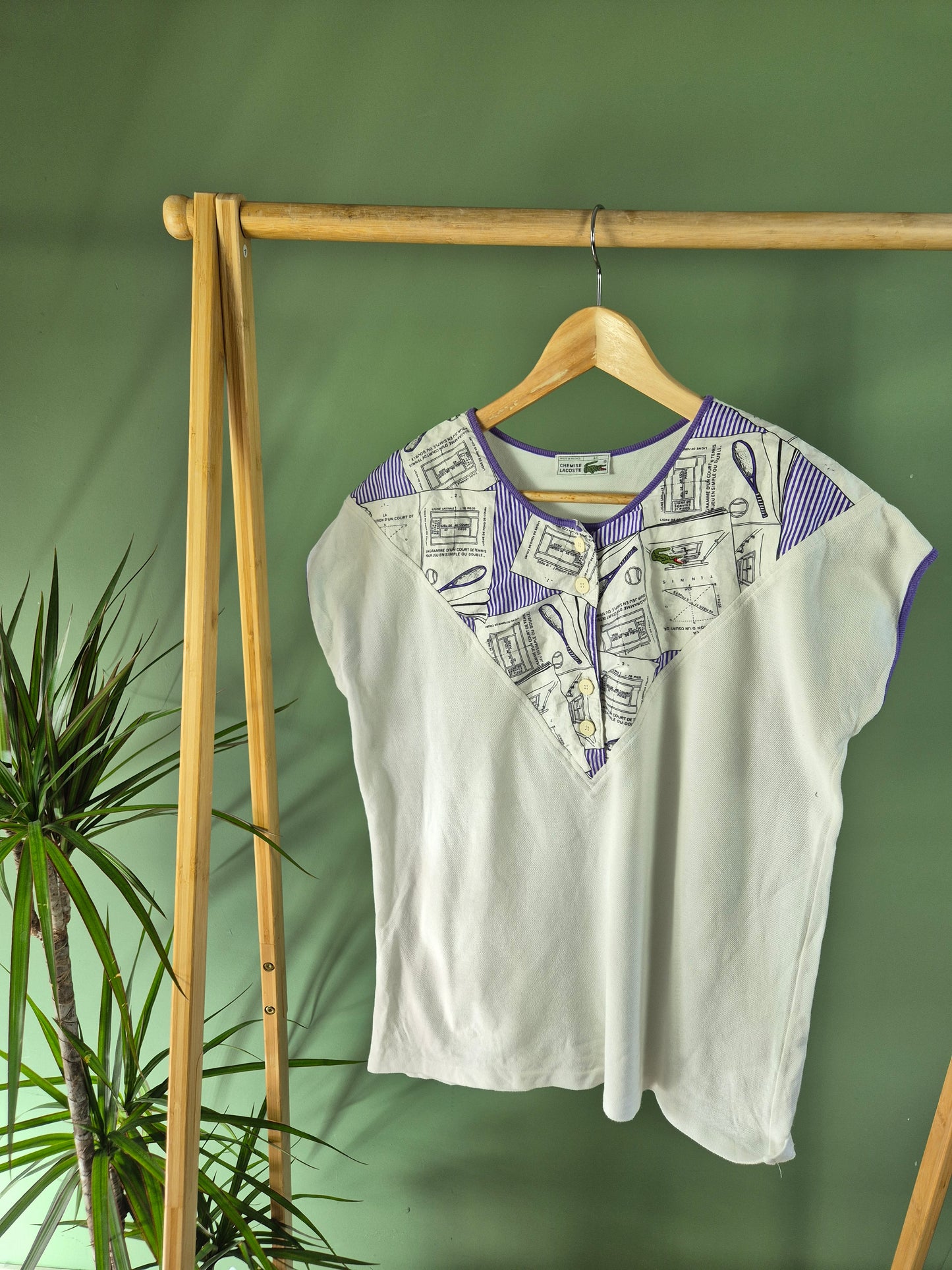 Lacoste Top Dames | Wit | S