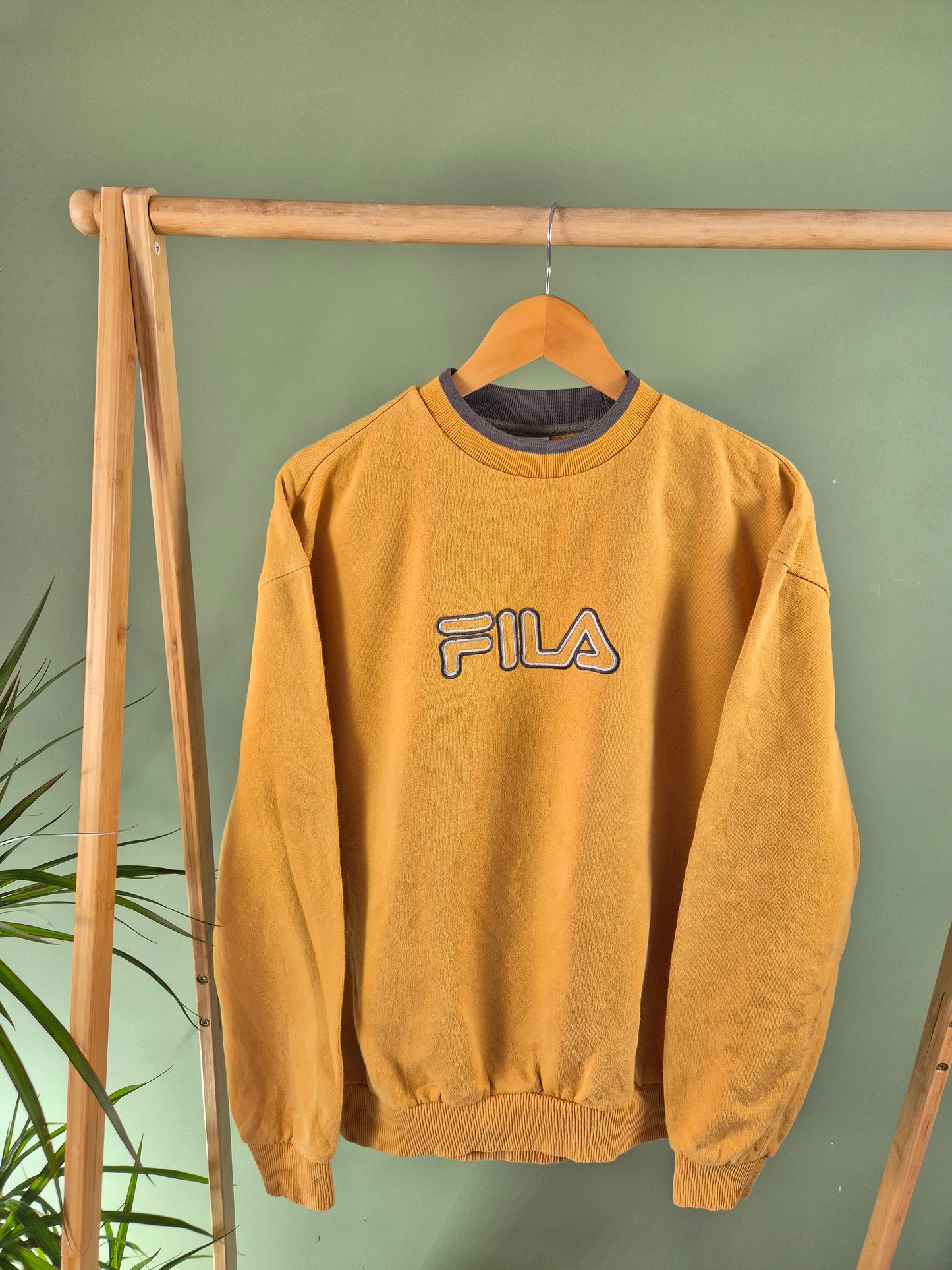 FILA 90s Sweater Heren | Geel | Maat M