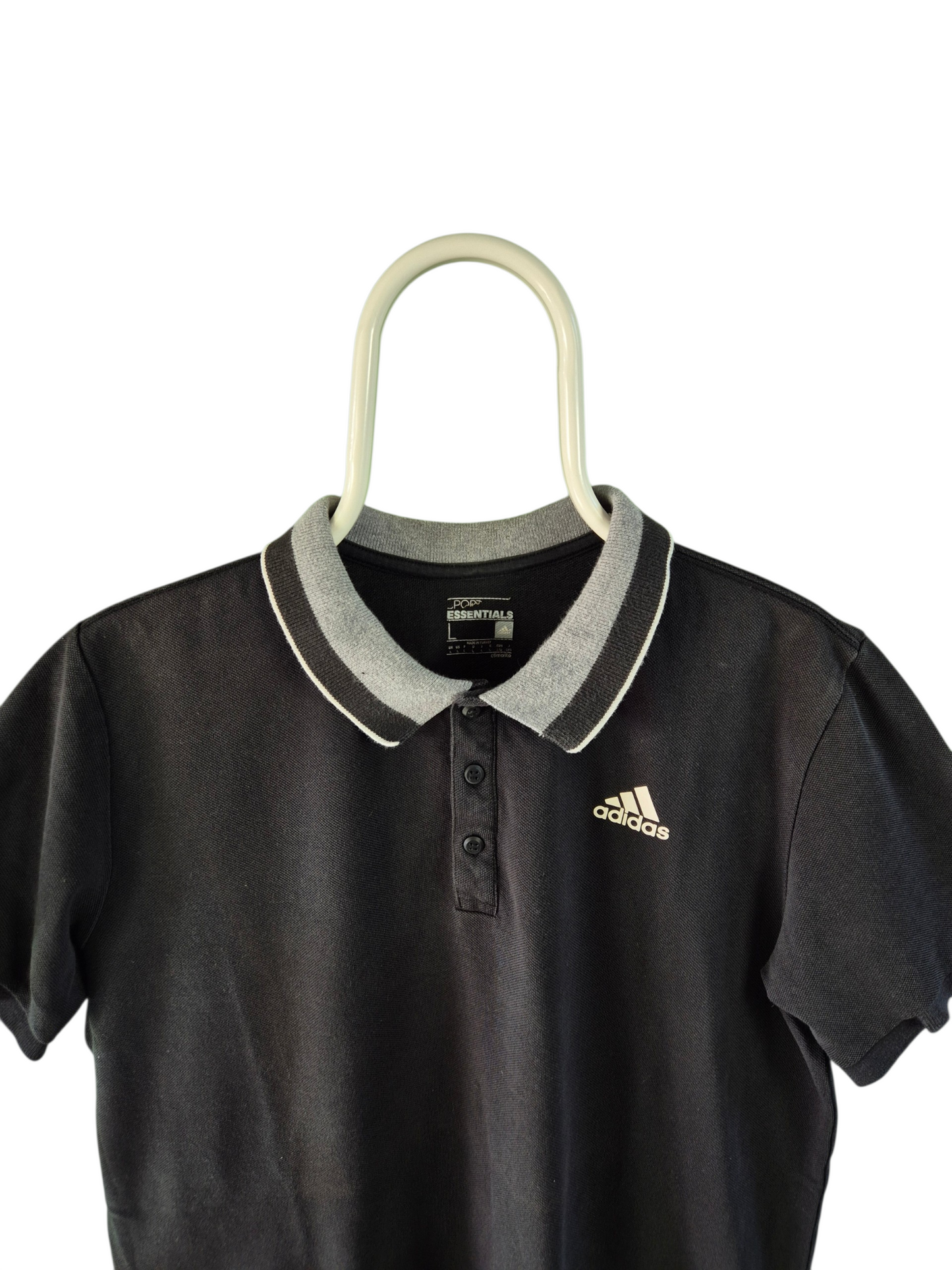 Adidas Polo Heren | Zwart | L