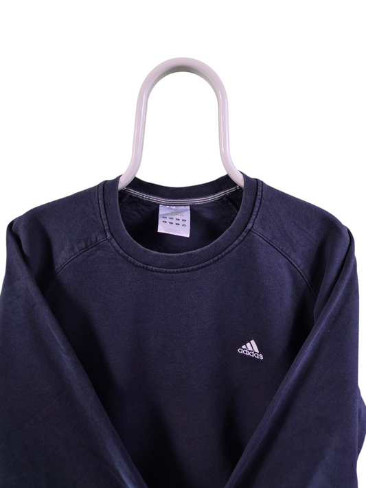 Adidas Chest Logo Sweater Heren | Blauw | Maat M