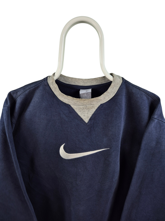 Nike Swoosh Sweater Dames | Blauw | Maat L